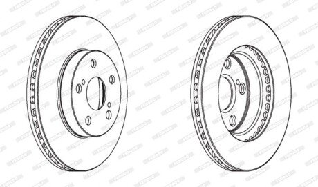 Диск гальмівний FERODO DDF1886C