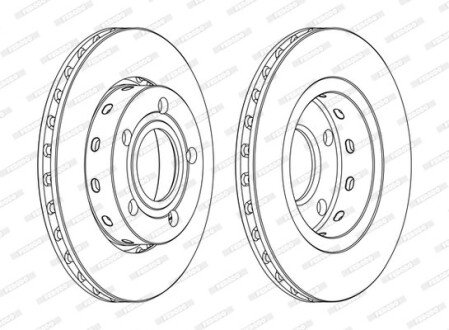 Тормозной диск FERODO DDF1887C