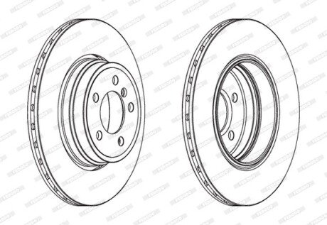 Тормозной диск FERODO DDF1936C1