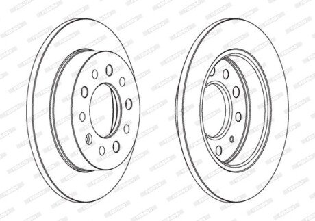 Диск гальмівний FERODO DDF1955