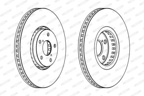 Диск гальмівний FERODO DDF1957LC1