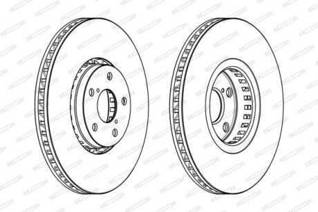 Гальмівний диск FERODO DDF1957RC1