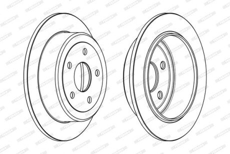 Тормозной диск FERODO DDF1958C