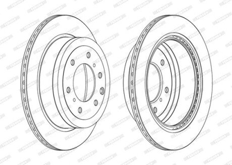 Гальмівний диск FERODO DDF1965C