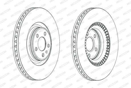 Гальмівний диск FERODO DDF1987C1