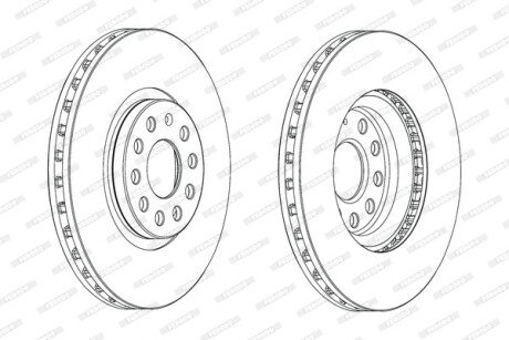 Диск гальмівний FERODO DDF2016C1