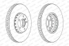 Диск гальмівний (передній) BMW 5 (F10/F11)/6 (F12/F13)/7 (F01-F04) 09- (348x36) (R) FERODO DDF2043RVC1 (фото 2)