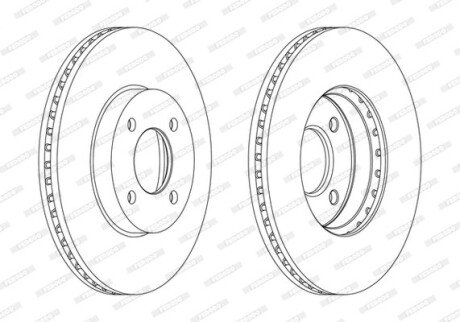 Тормозной диск FERODO DDF2068C