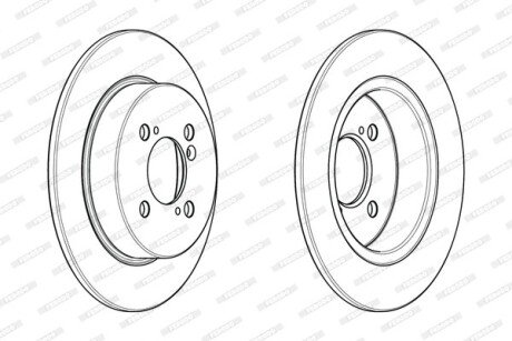 Тормозной диск FERODO DDF2071C