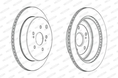 Диск гальмівний FERODO DDF2072C