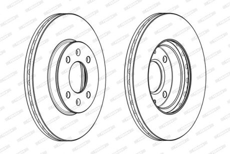 Диск гальмівний FERODO DDF2089C