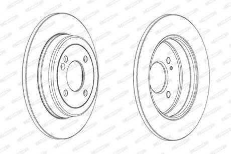 Диск гальмівний FERODO DDF2090C