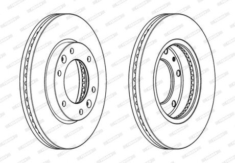 Диск гальмівний FERODO DDF2111C