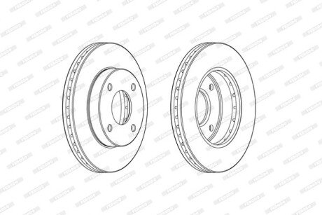 Тормозной диск FERODO DDF2134C