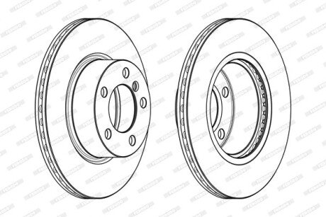 Тормозной диск FERODO DDF2195C (фото 1)