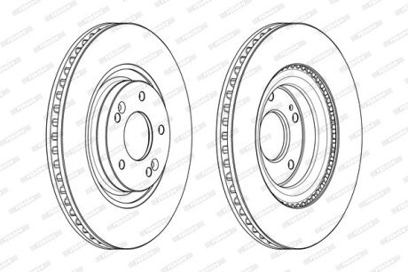 Тормозной диск FERODO DDF2199C