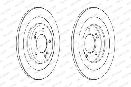 Гальмівний диск FERODO DDF2201C