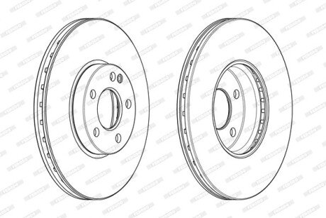 Диск гальмівний FERODO DDF2334C1