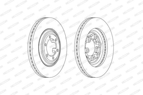 Тормозной диск FERODO DDF2372C