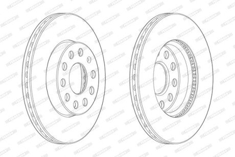 Гальмівний диск FERODO DDF2400C1