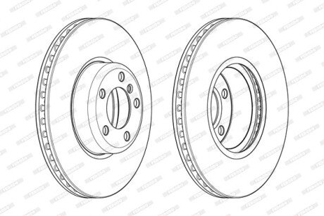 Диск гальмівний FERODO DDF2403C1