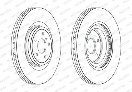 Тормозной диск FERODO DDF2430C1