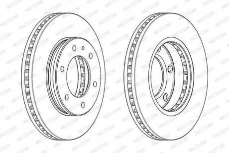 Тормозной диск FERODO DDF2462C1