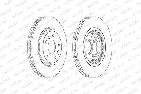 Гальмівний диск FERODO DDF2466C