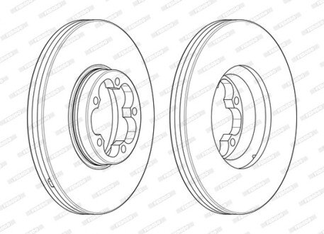 Гальмівний диск FERODO DDF24681