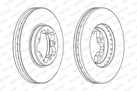 Диск гальмівний FERODO DDF2469