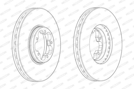 Гальмівний диск FERODO DDF24701