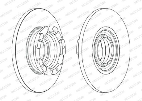 Гальмівний диск FERODO DDF2471