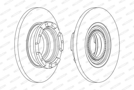 Диск гальмівний FERODO DDF2472