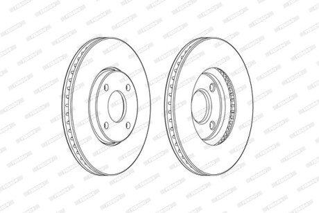 Тормозной диск FERODO DDF2478C