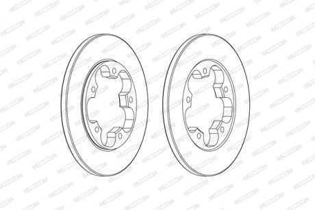 Диск гальмівний FERODO DDF2484C