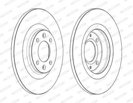 Тормозной диск FERODO DDF2511C