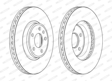 Диск гальмівний FERODO DDF2596C1