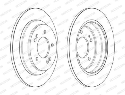 Тормозной диск FERODO DDF2608C