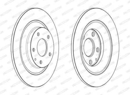 Гальмівний диск FERODO DDF2609C