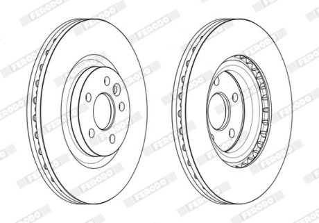 Гальмівний диск FERODO DDF2632C1