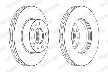 Тормозной диск FERODO DDF2659
