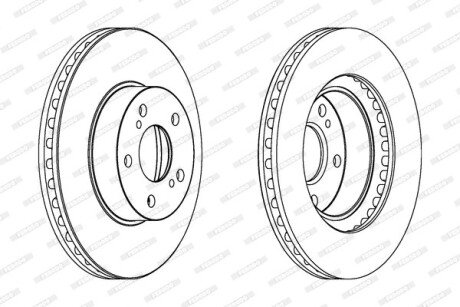 Тормозной диск FERODO DDF485C