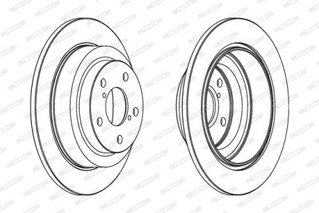 Диск гальмівний FERODO DDF678C