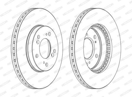 Тормозной диск FERODO DDF829C