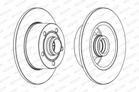 Диск гальмівний FERODO DDF830C1