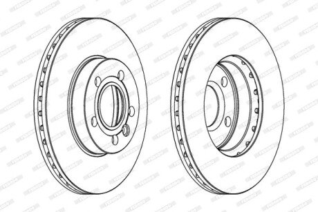 Тормозной диск FERODO DDF846C