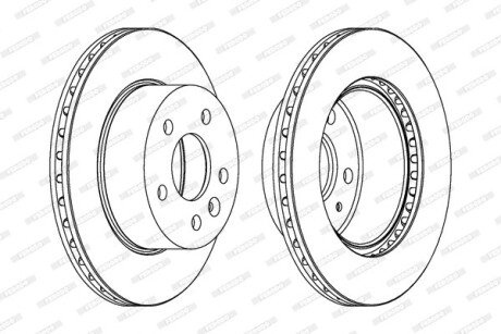 Тормозной диск FERODO DDF860C