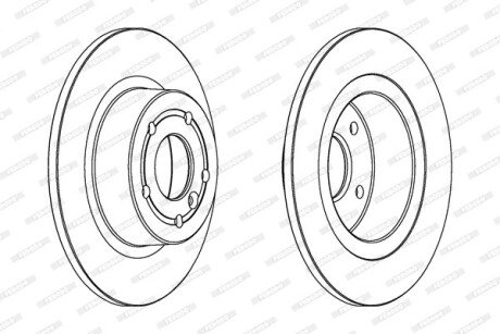 Гальмівний диск FERODO DDF874C