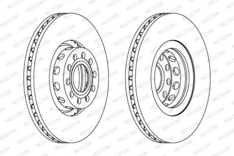 Тормозной диск FERODO DDF954C1