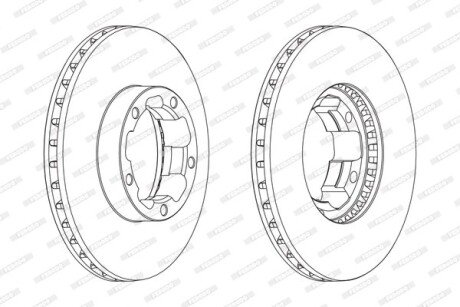Гальмівний диск FERODO FCR261A